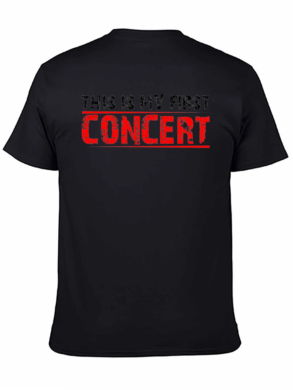 First Concert T-Shirt - Black Cotton Tee