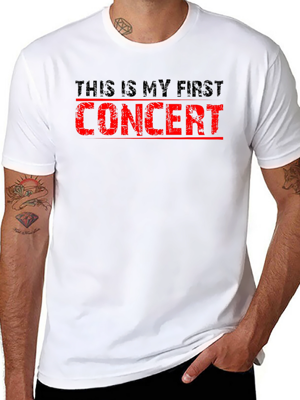 First Concert T-Shirt - Black Cotton Tee