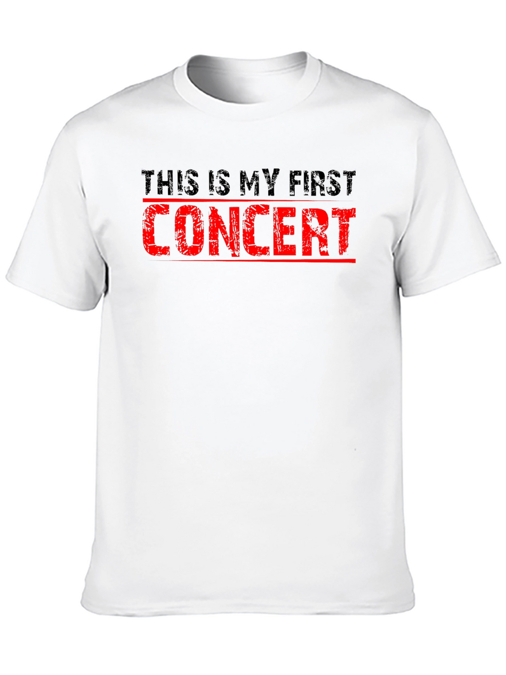 First Concert T-Shirt - Black Cotton Tee