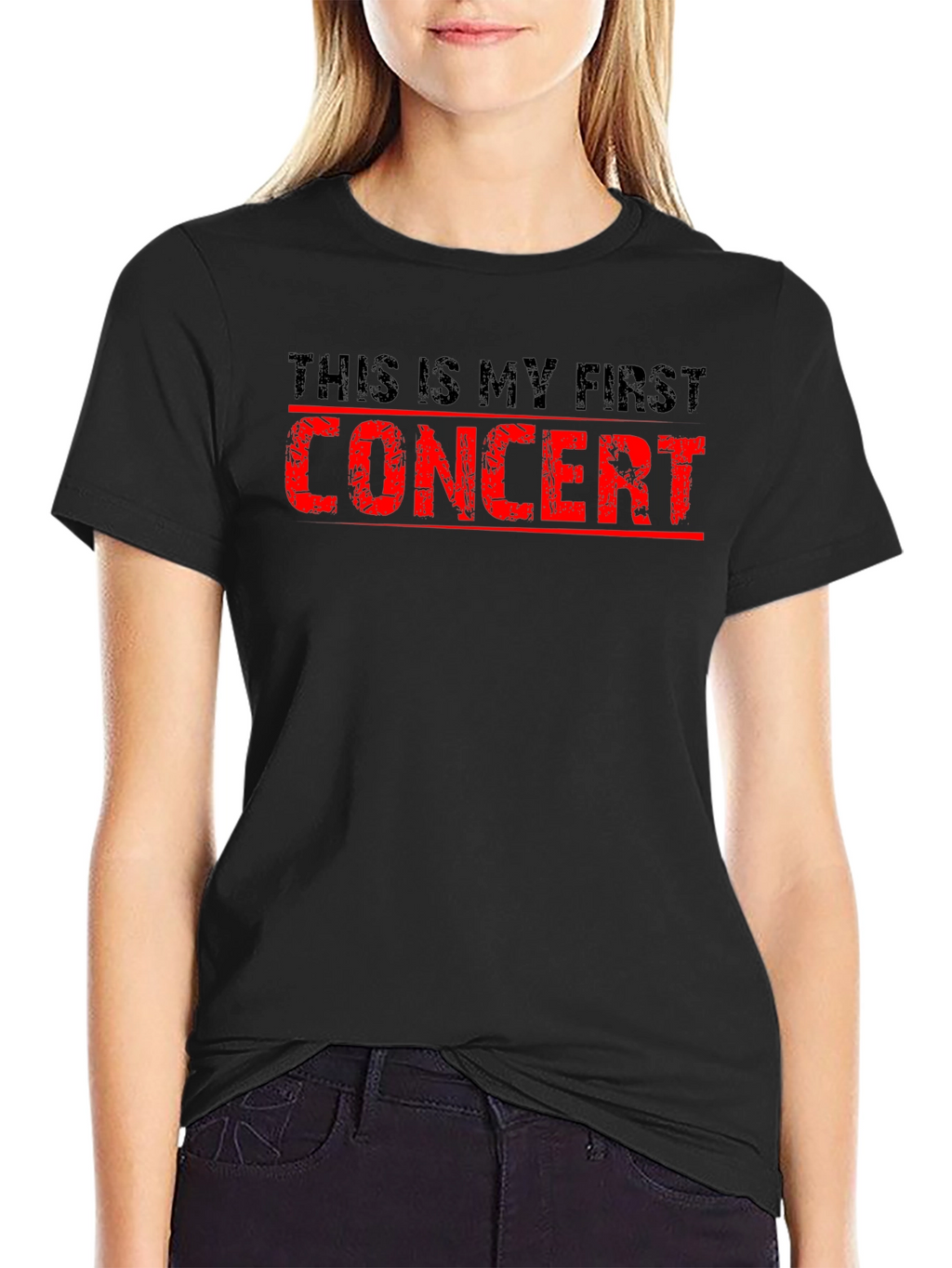 First Concert T-Shirt - Black Cotton Tee