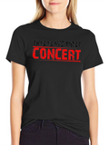First Concert T-Shirt - Black Cotton Tee