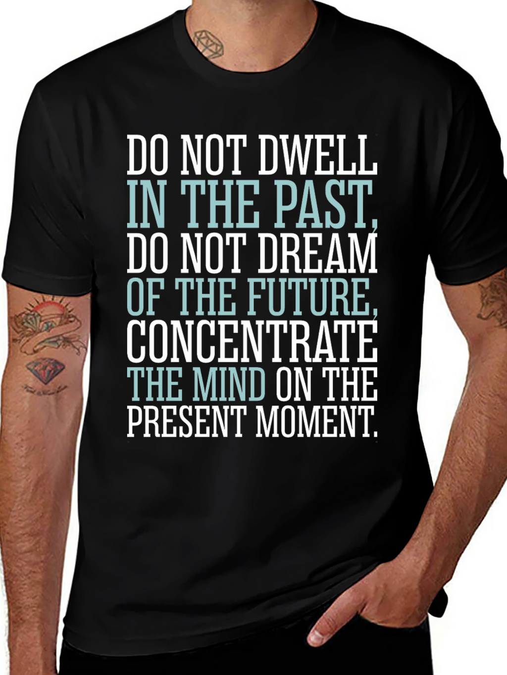 Inspirational Quote T-Shirt - Black