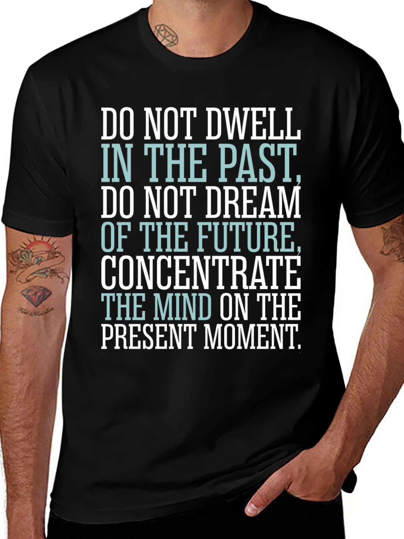 Inspirational Quote T-Shirt - Black