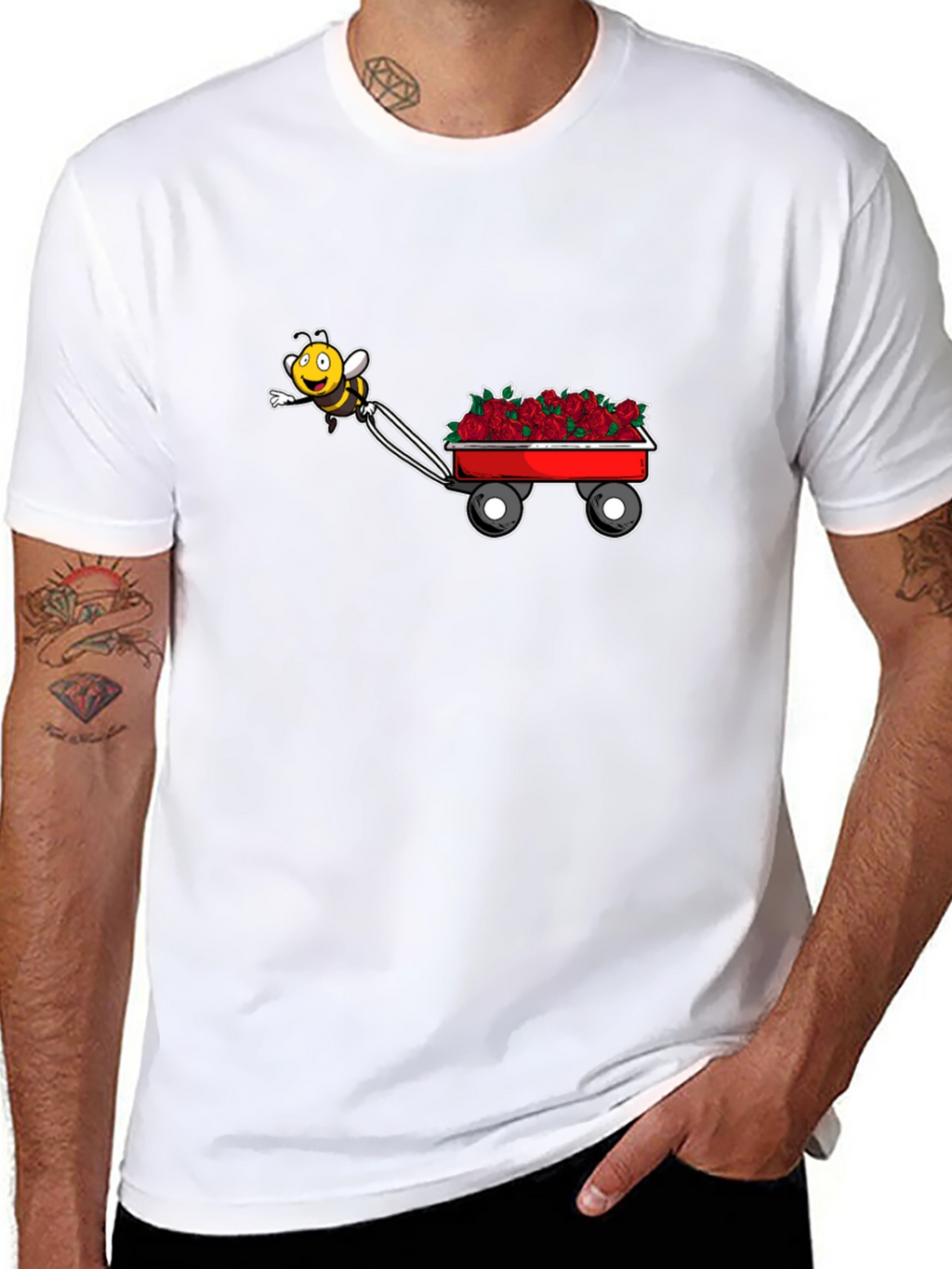 Bee Hauling Roses T-Shirt