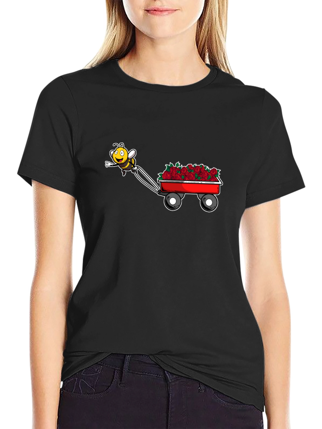 Bee Hauling Roses T-Shirt