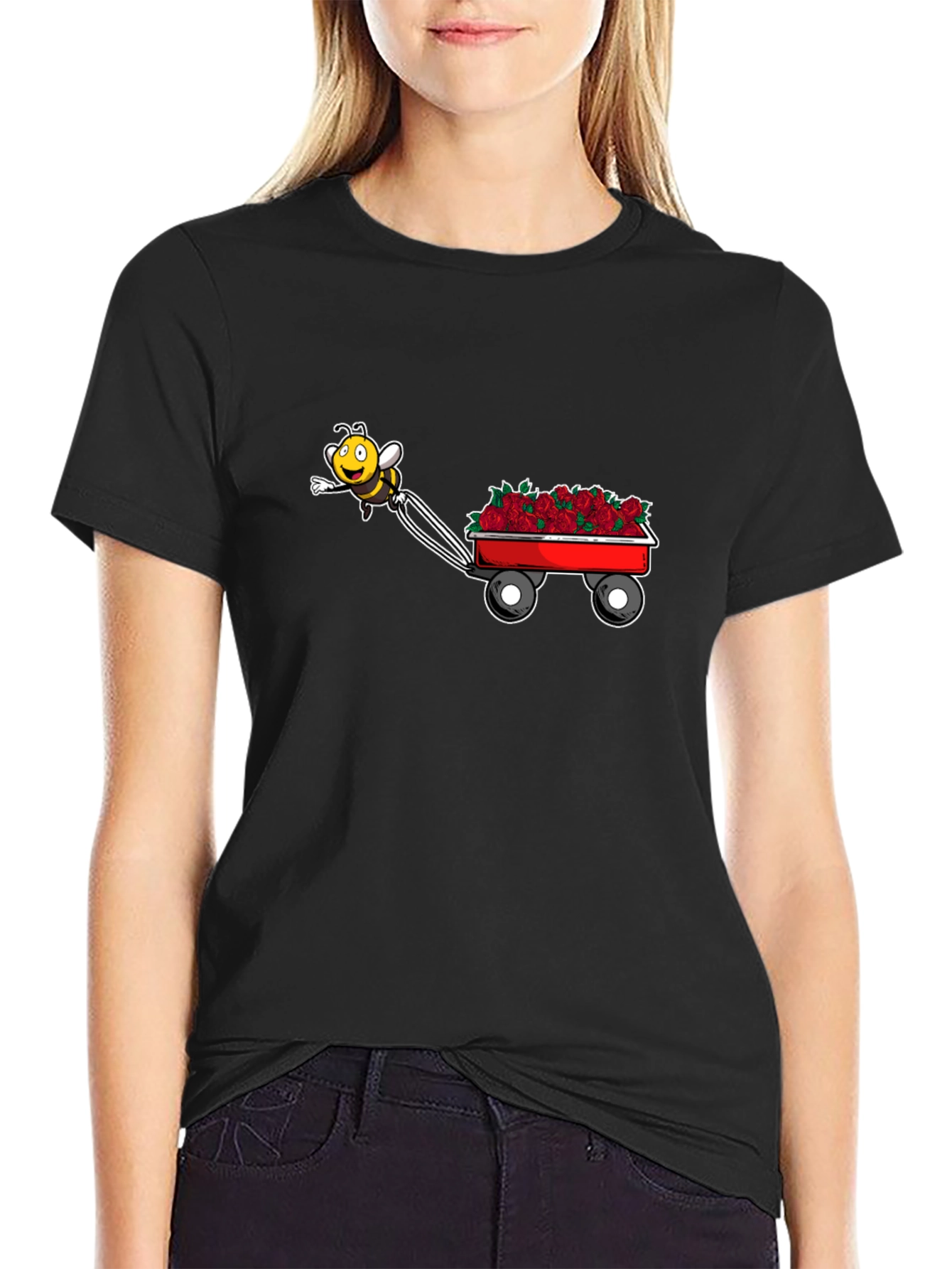 Bee Hauling Roses T-Shirt