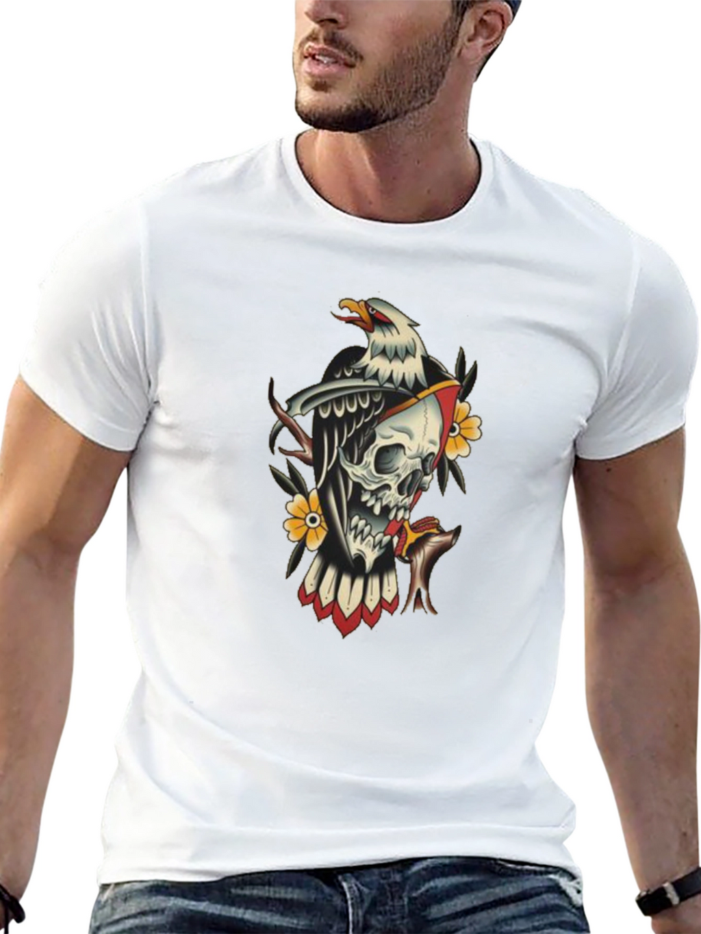 Skull & Eagle Graphic Tee