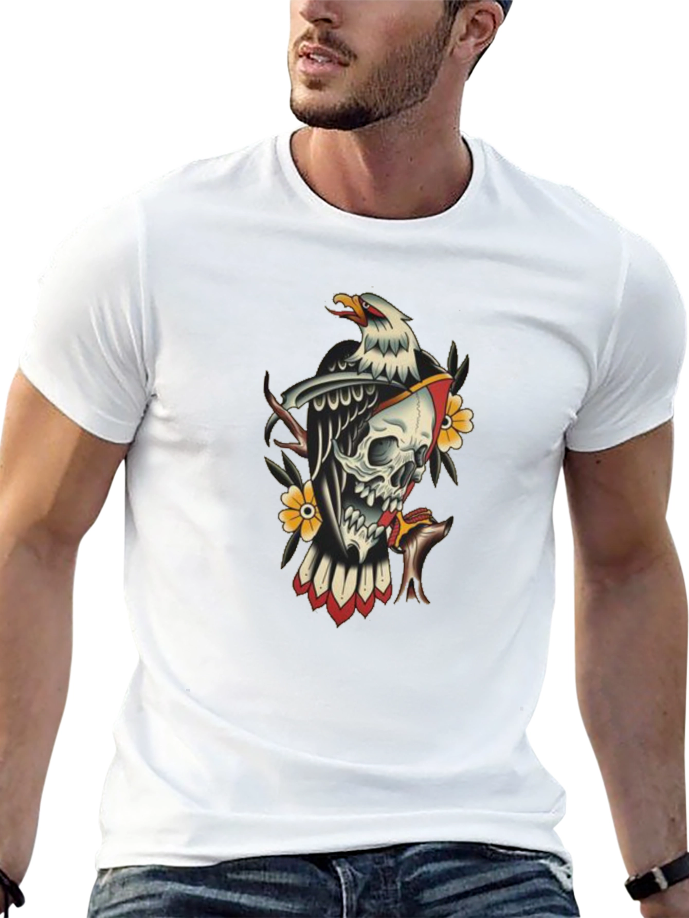 Skull & Eagle Graphic Tee