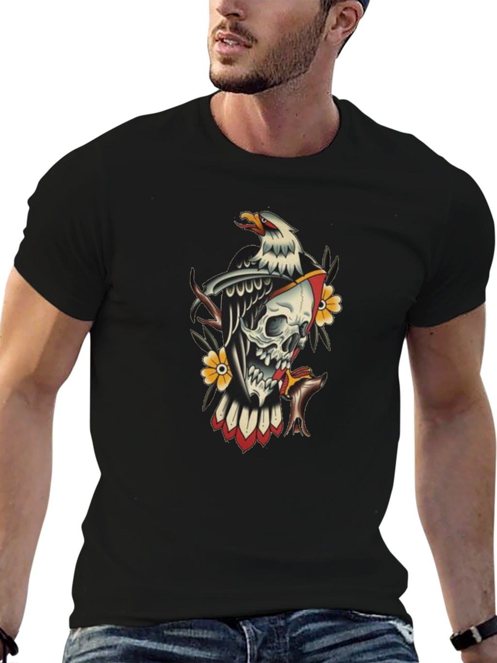 Skull & Eagle Graphic Tee