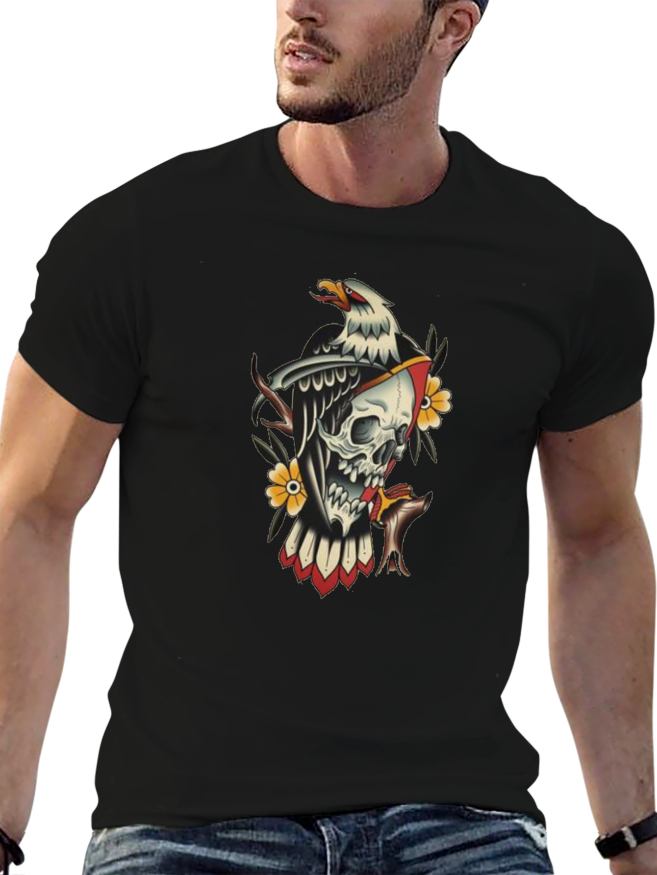 Skull & Eagle Graphic Tee