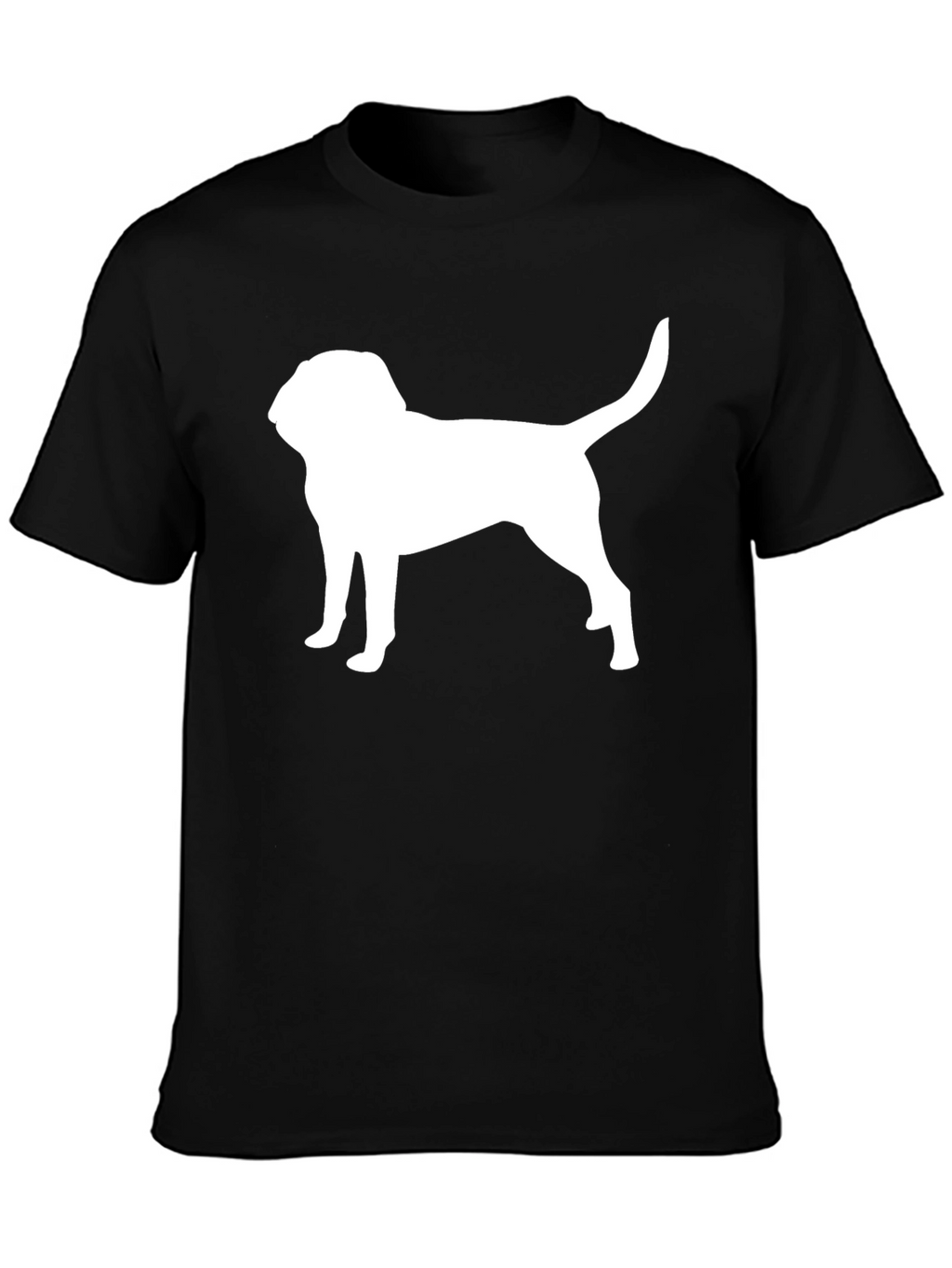 Dog Silhouette T-Shirt - Black Graphic Tee