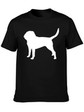 Dog Silhouette T-Shirt - Black Graphic Tee