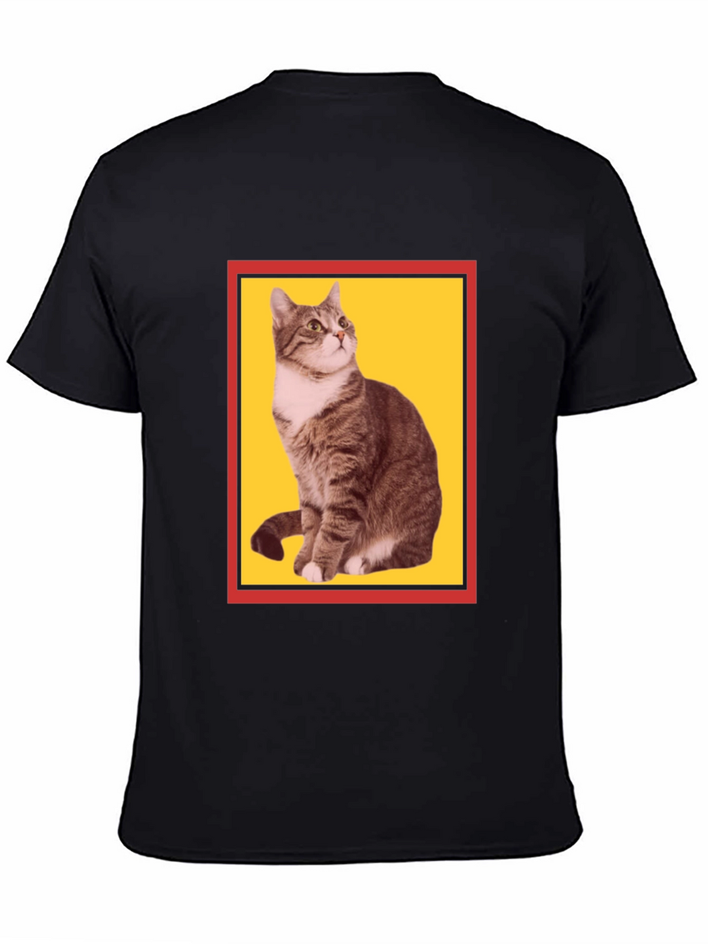 Cool Cat Graphic Tee - Black Cotton T-Shirt