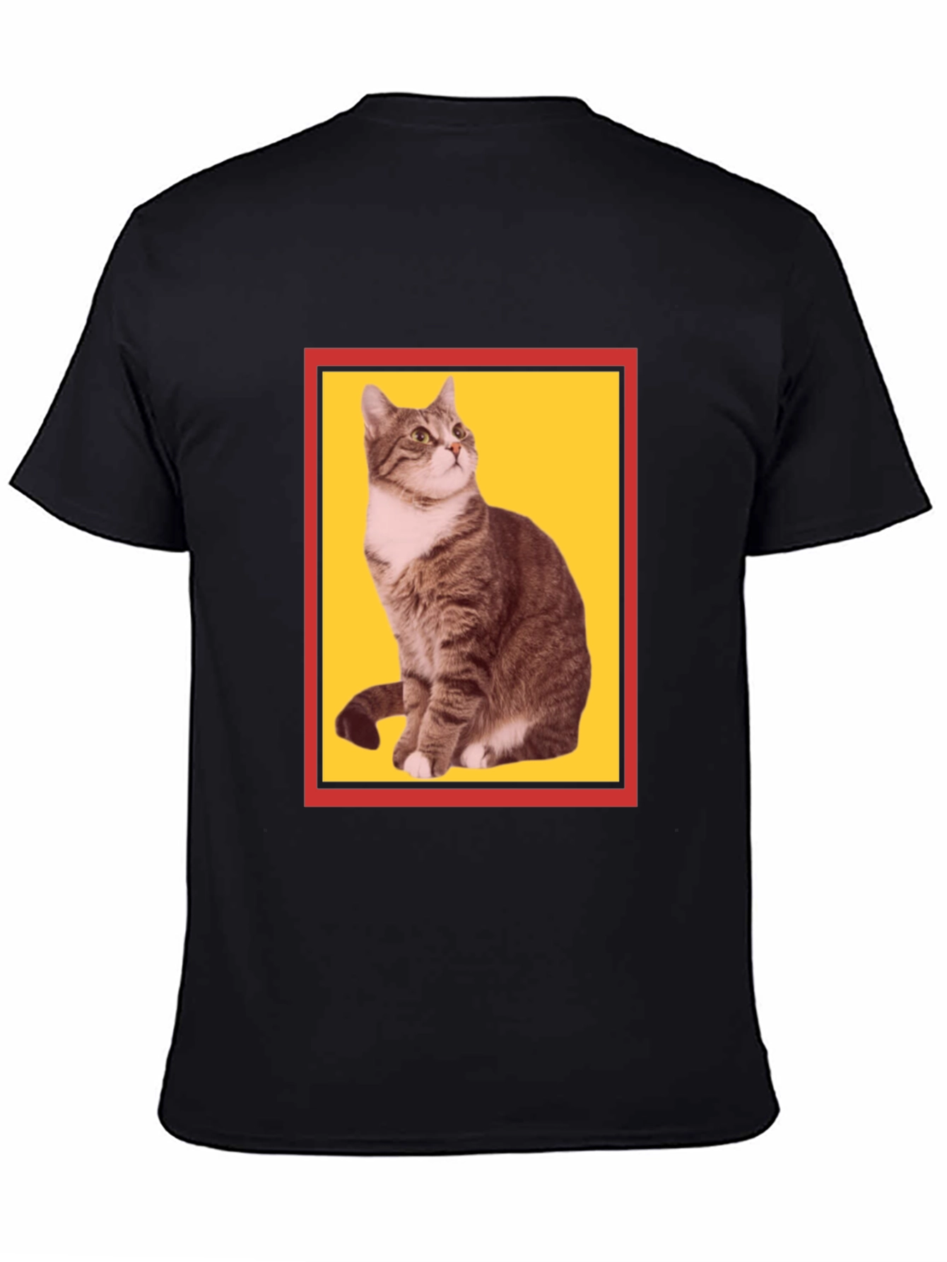 Cool Cat Graphic Tee - Black Cotton T-Shirt