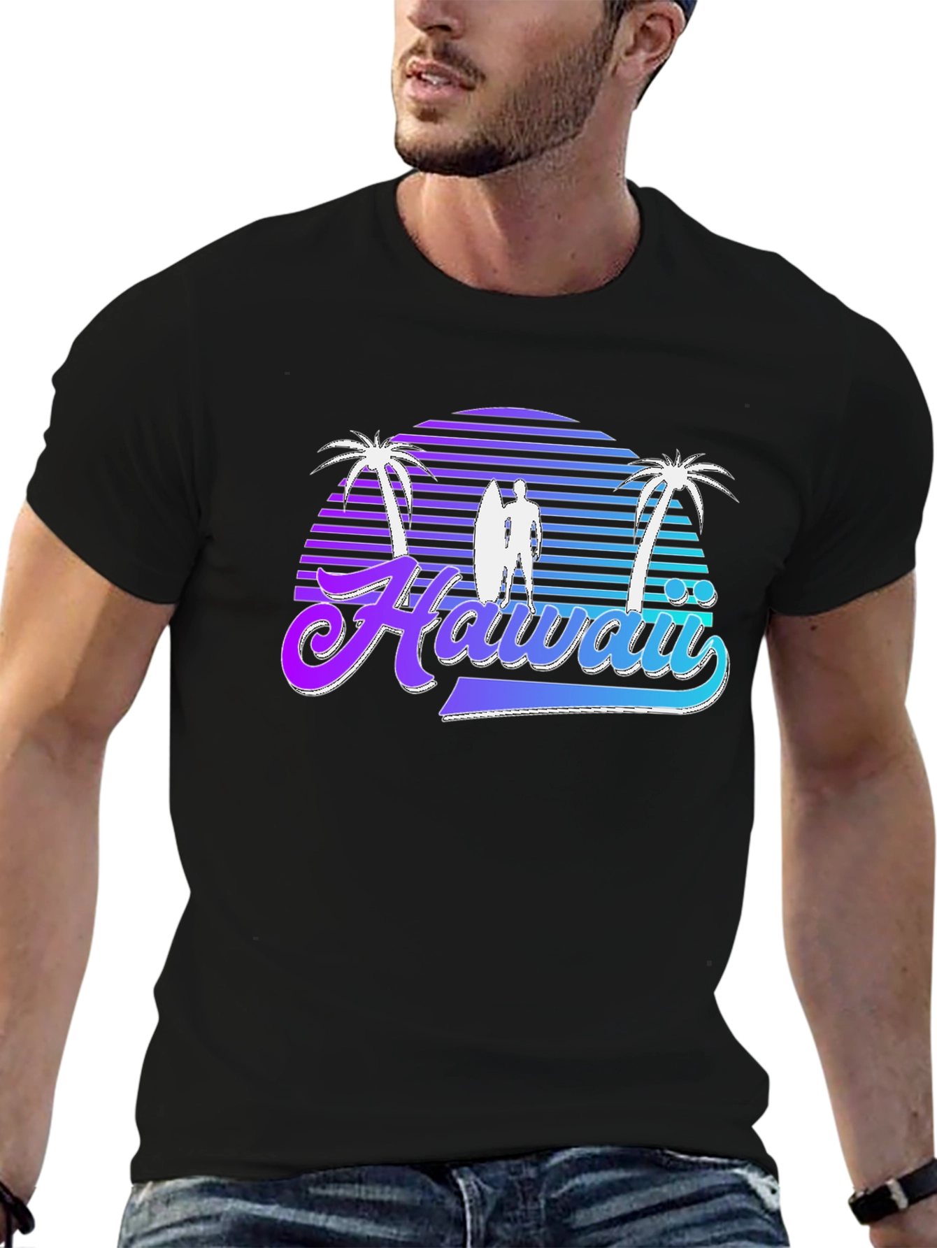 Hawaii Retro Sunset T-Shirt
