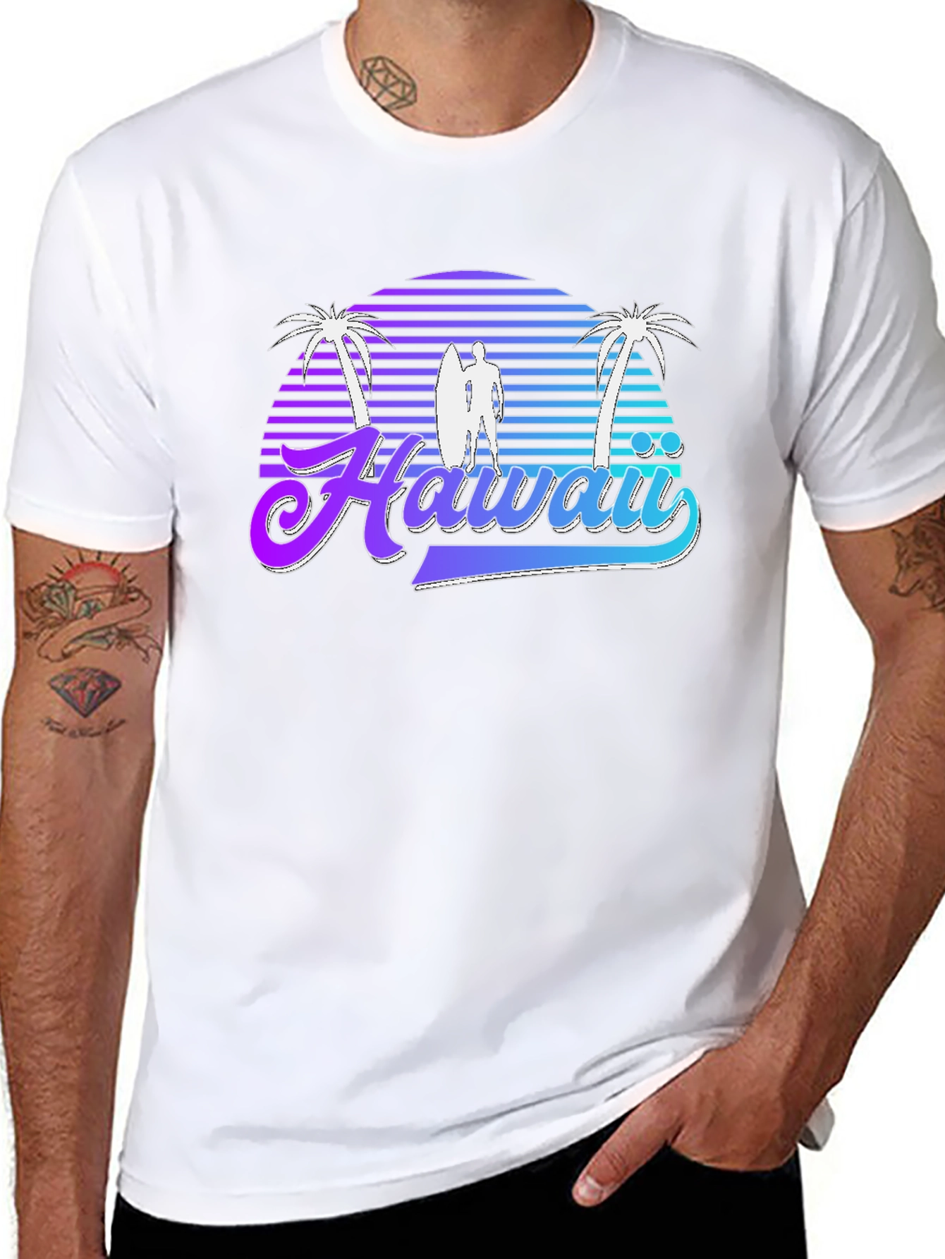 Hawaii Retro Sunset T-Shirt