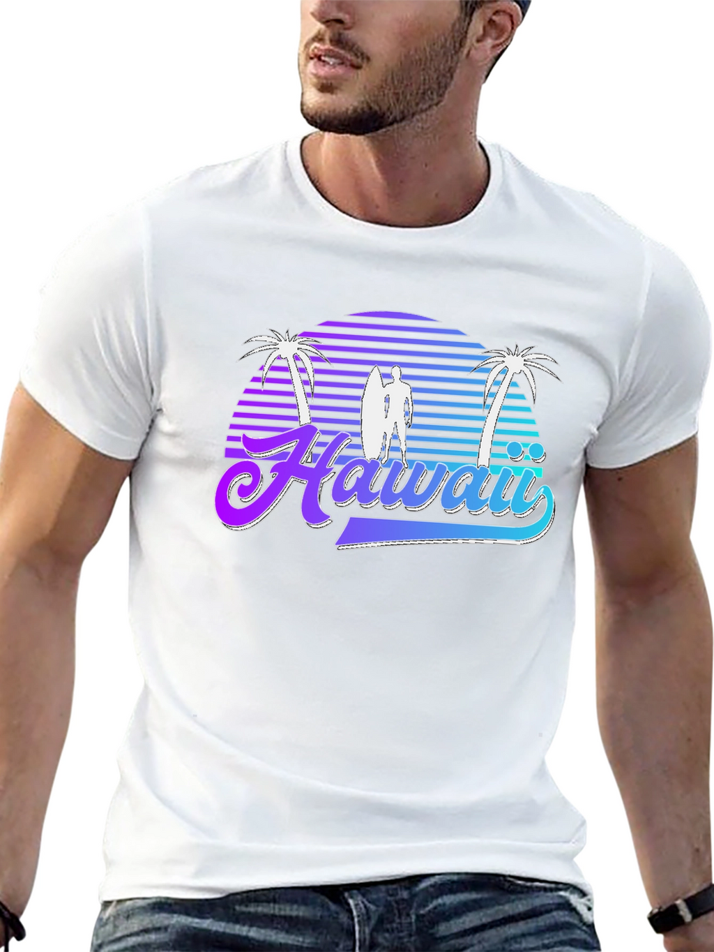 Hawaii Retro Sunset T-Shirt