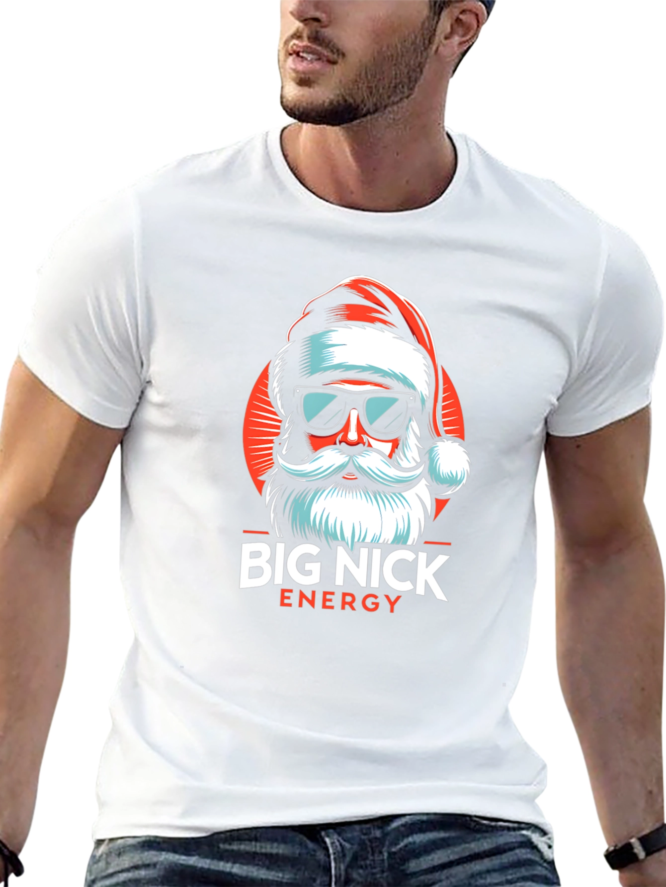 Big Nick Energy Santa Graphic T-Shirt
