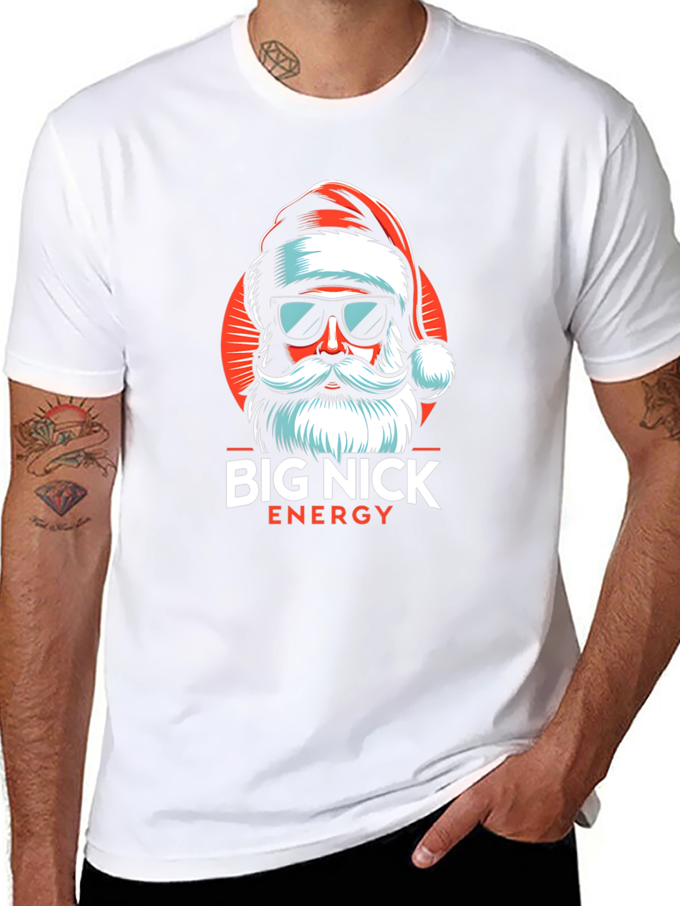 Big Nick Energy Santa Graphic T-Shirt