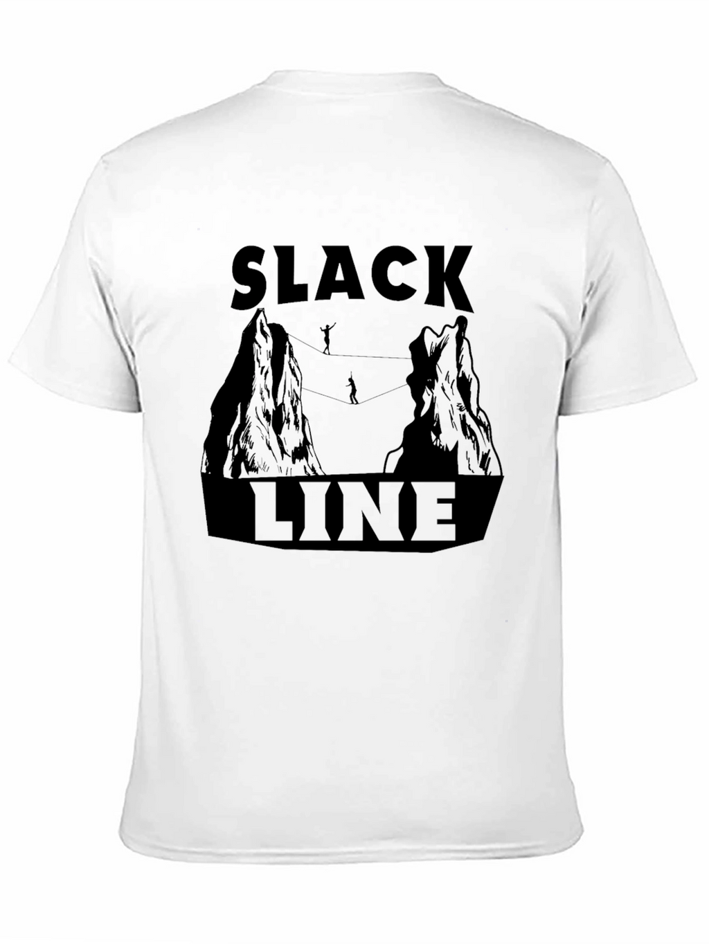 Slackline Adventure T-Shirt: Mountain Highwire Design