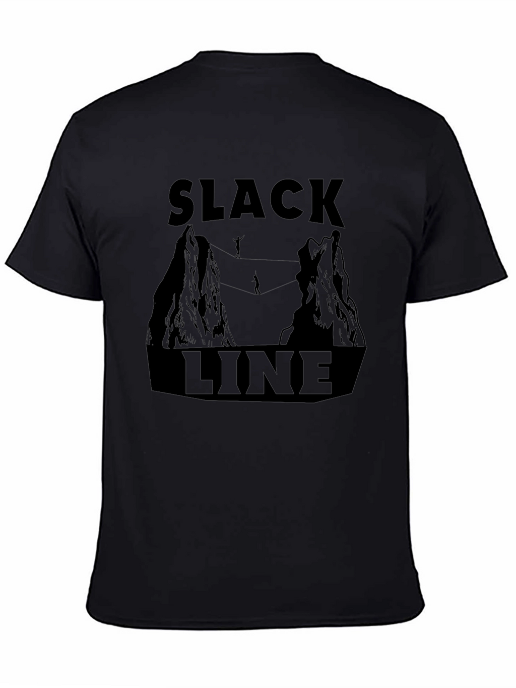 Slackline Adventure T-Shirt: Mountain Highwire Design