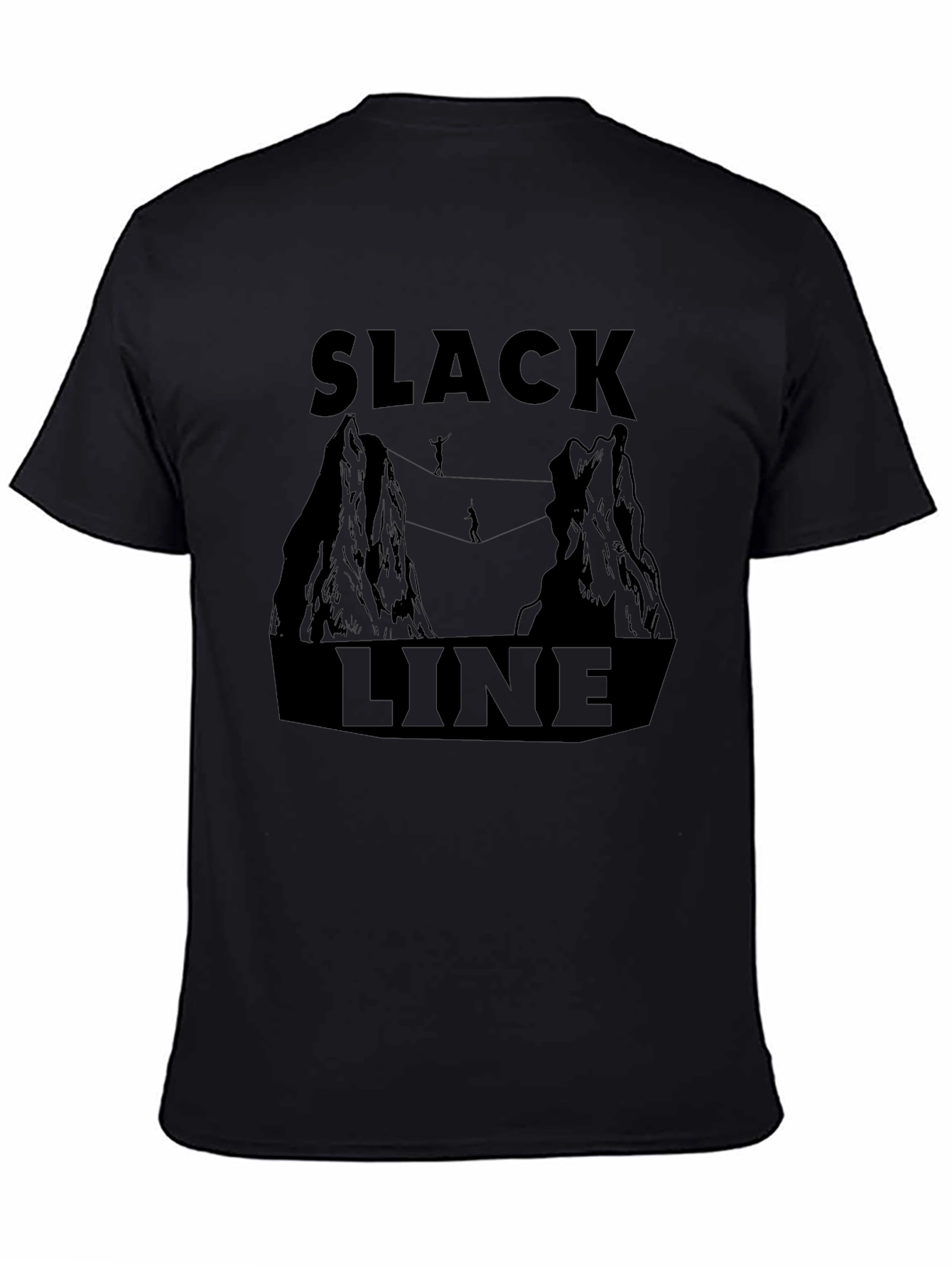 Slackline Adventure T-Shirt: Mountain Highwire Design