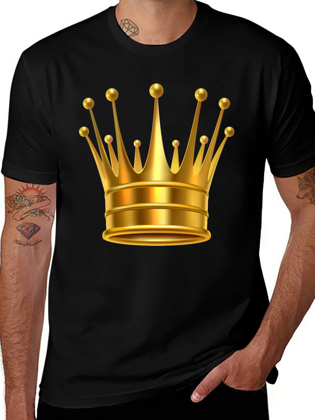 Kings Crown Graphic Tee - Black