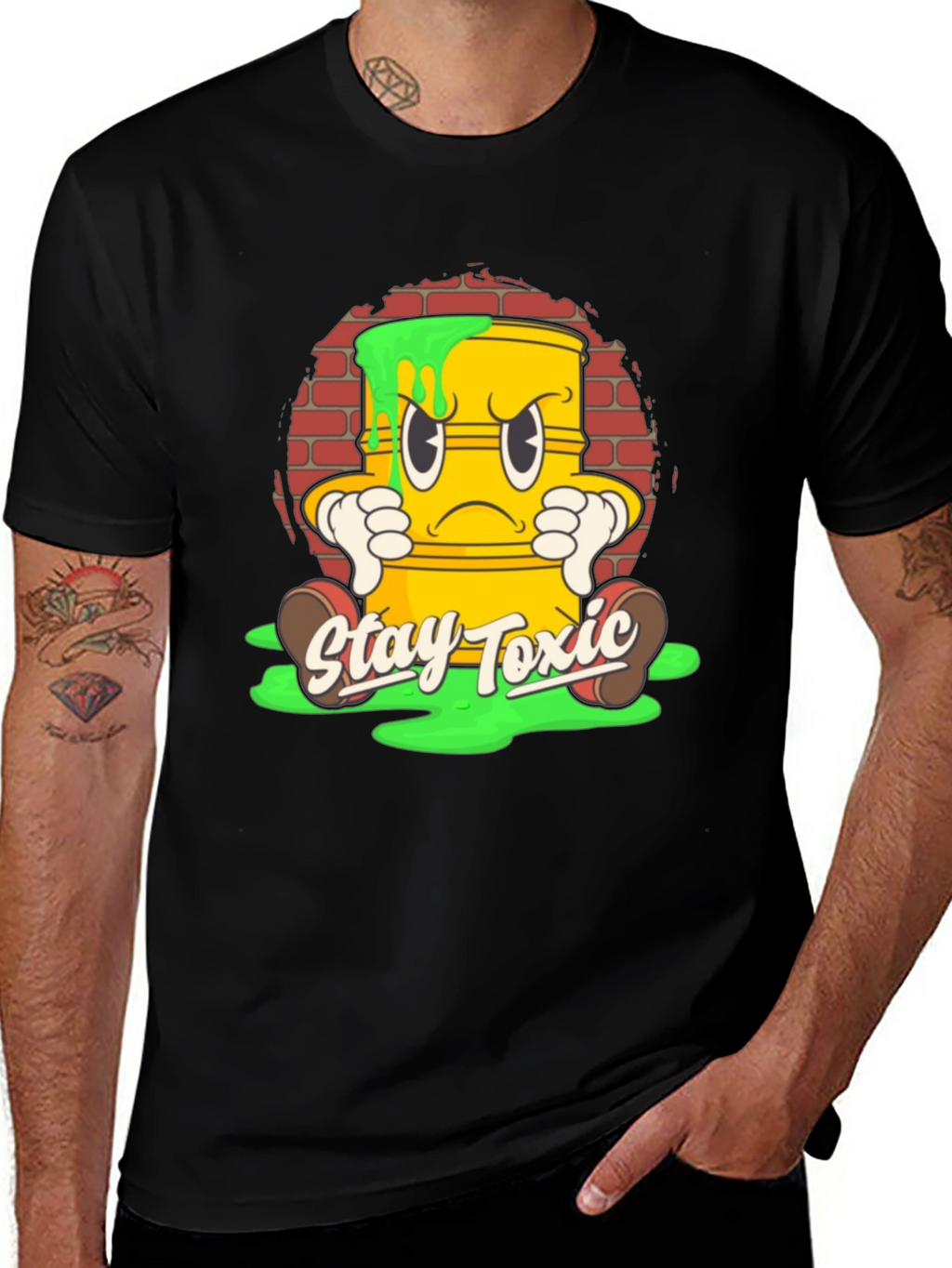 Stay Toxic Cartoon T-Shirt