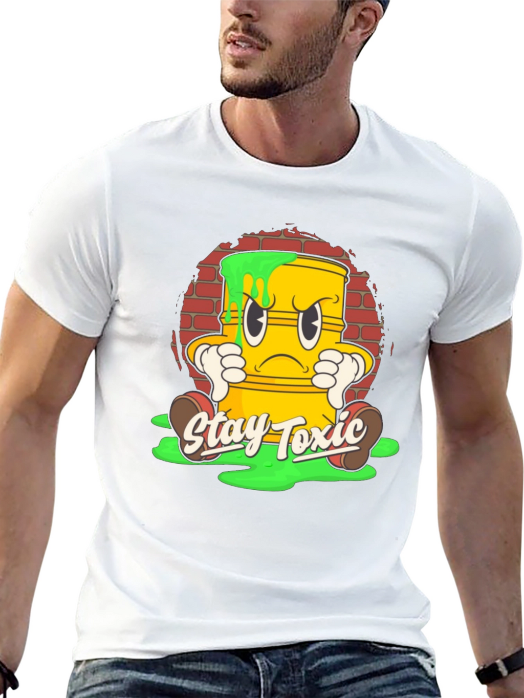 Stay Toxic Cartoon T-Shirt