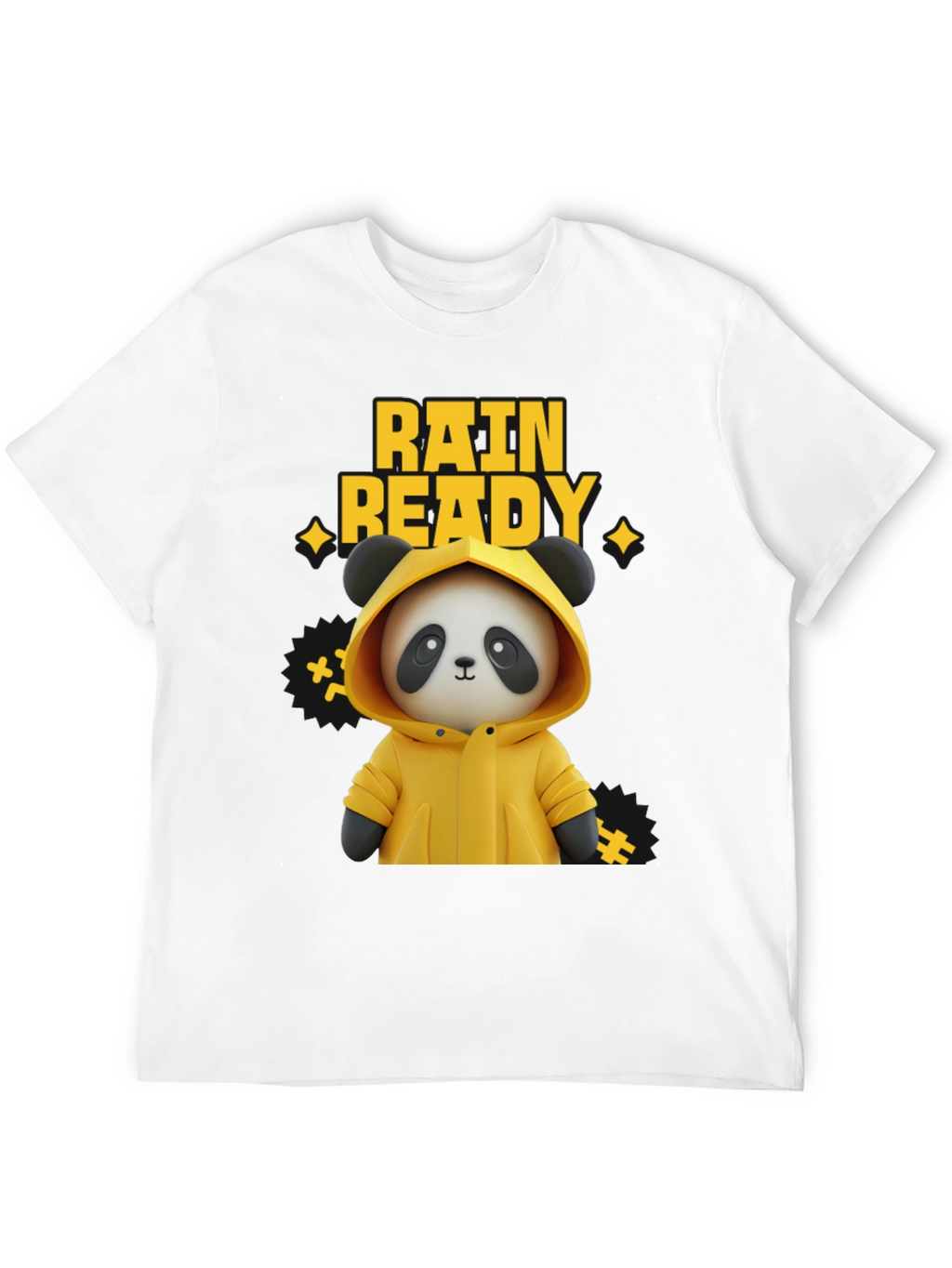 Rain Ready Panda Graphic T-Shirt