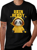 Rain Ready Panda Graphic T-Shirt