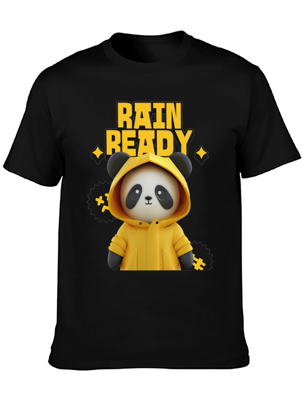 Rain Ready Panda Graphic T-Shirt