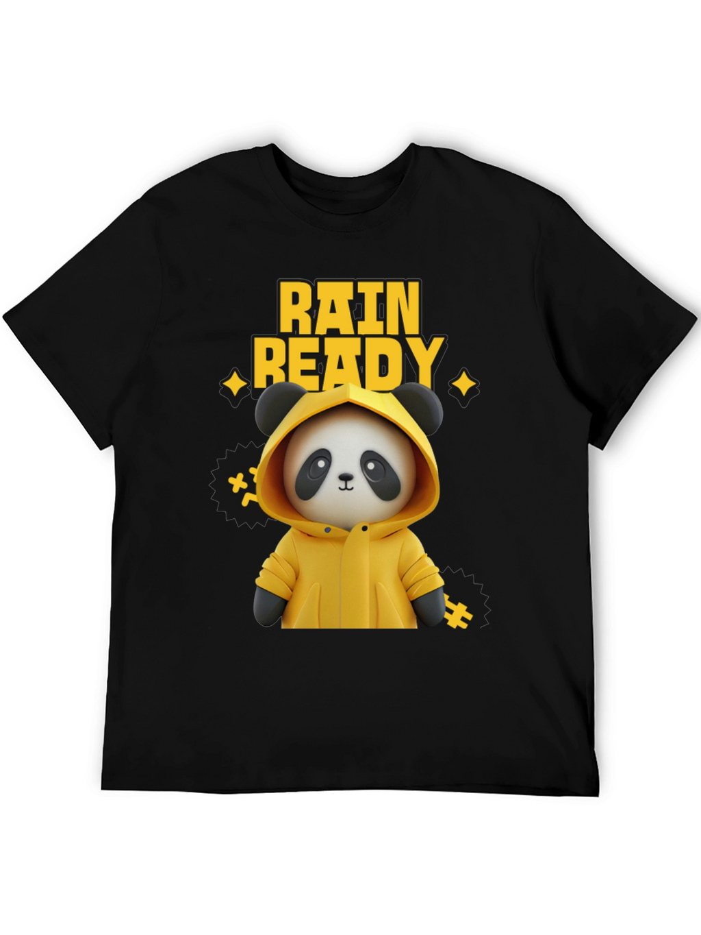Rain Ready Panda Graphic T-Shirt