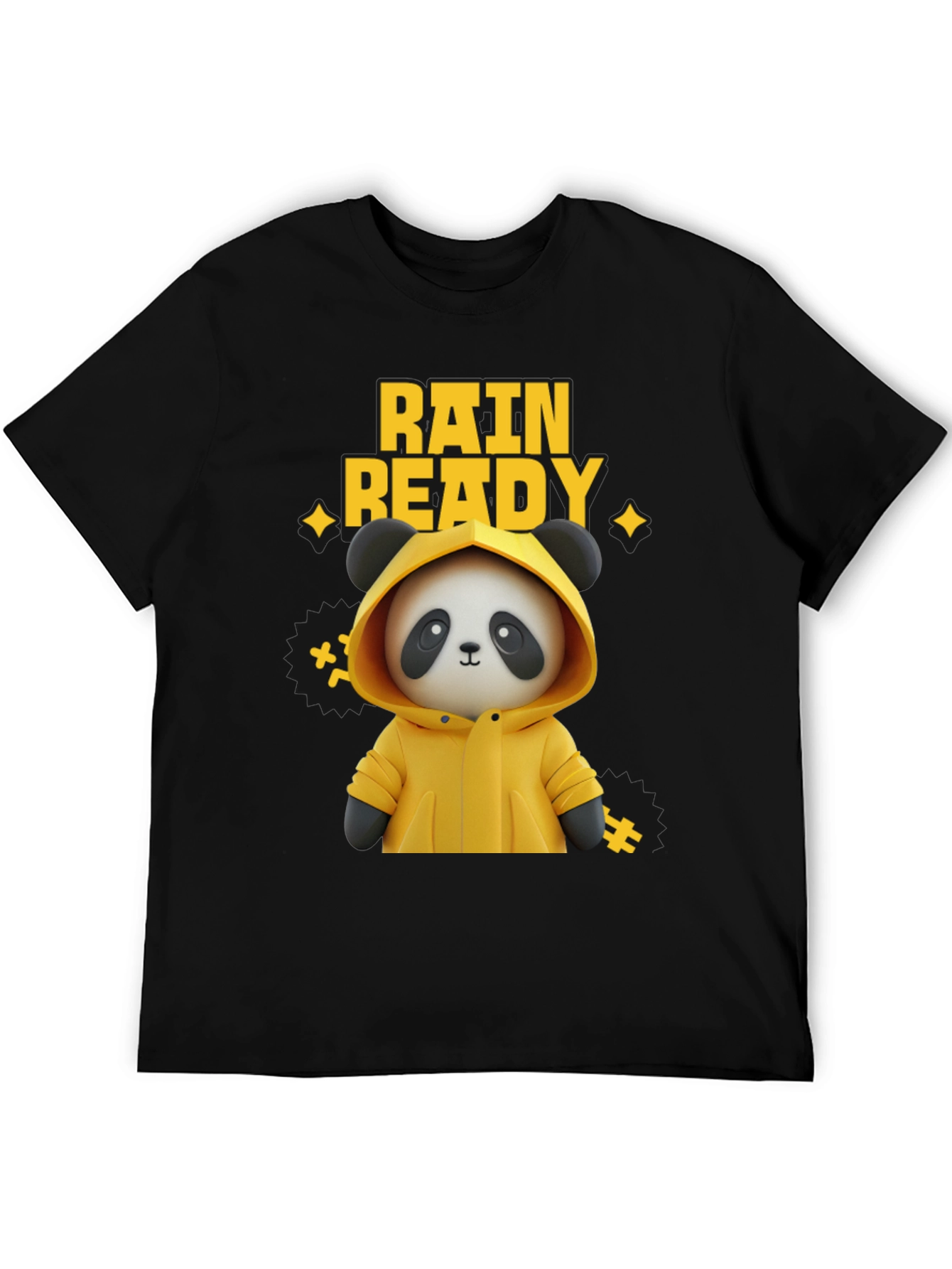 Rain Ready Panda Graphic T-Shirt