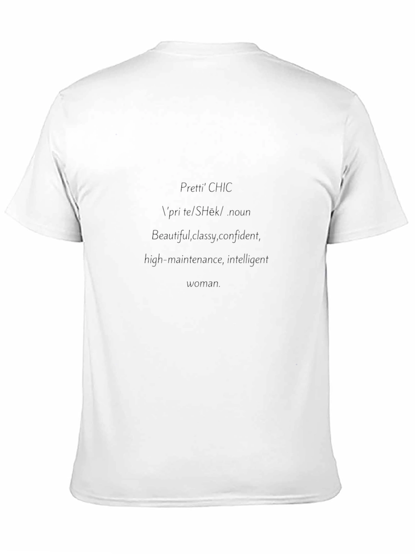 Pretti CHIC Definition Graphic Tee - Black