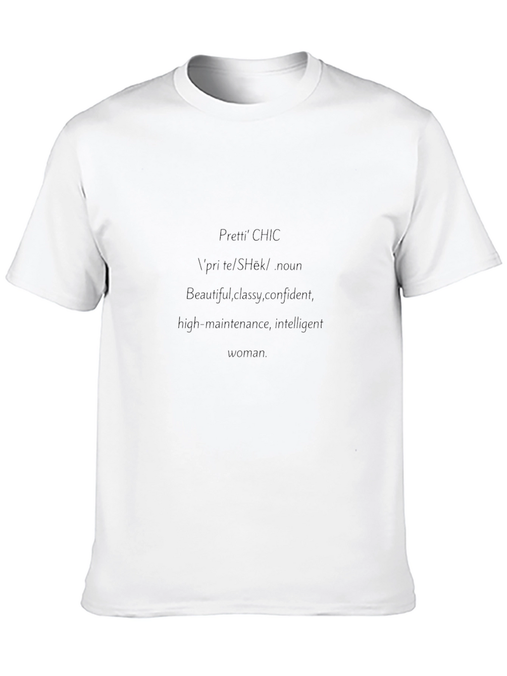 Pretti CHIC Definition Graphic Tee - Black
