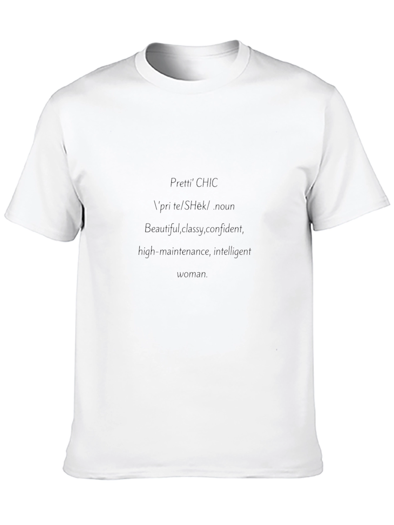 Pretti CHIC Definition Graphic Tee - Black