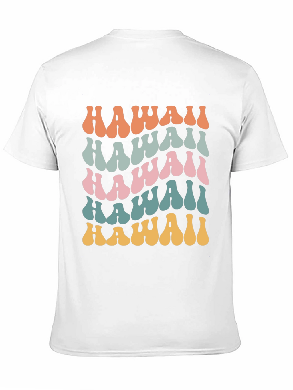 Hawaii Retro T-Shirt Black Tee