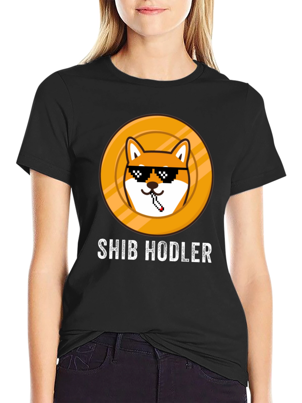 Shib Hodler Graphic T-Shirt - Crypto Meme Tee