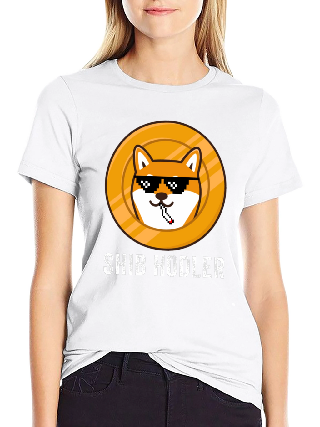 Shib Hodler Graphic T-Shirt - Crypto Meme Tee