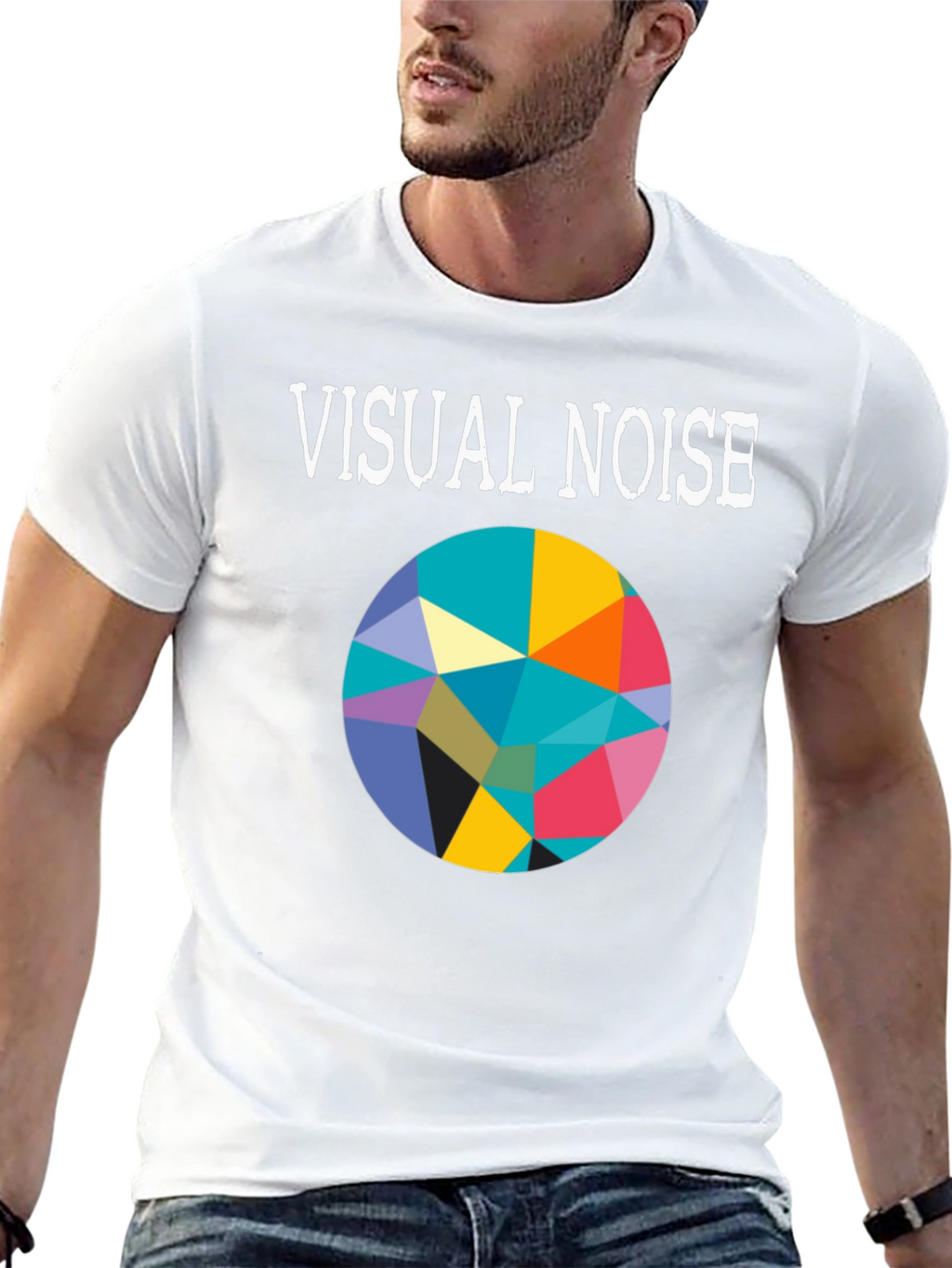 Visual Noise Graphic Tee - Abstract Design