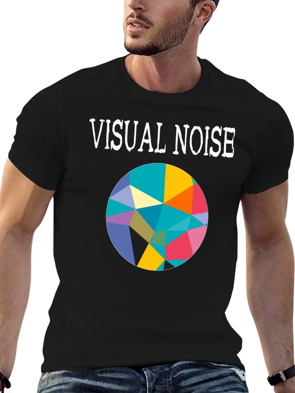 Visual Noise Graphic Tee - Abstract Design