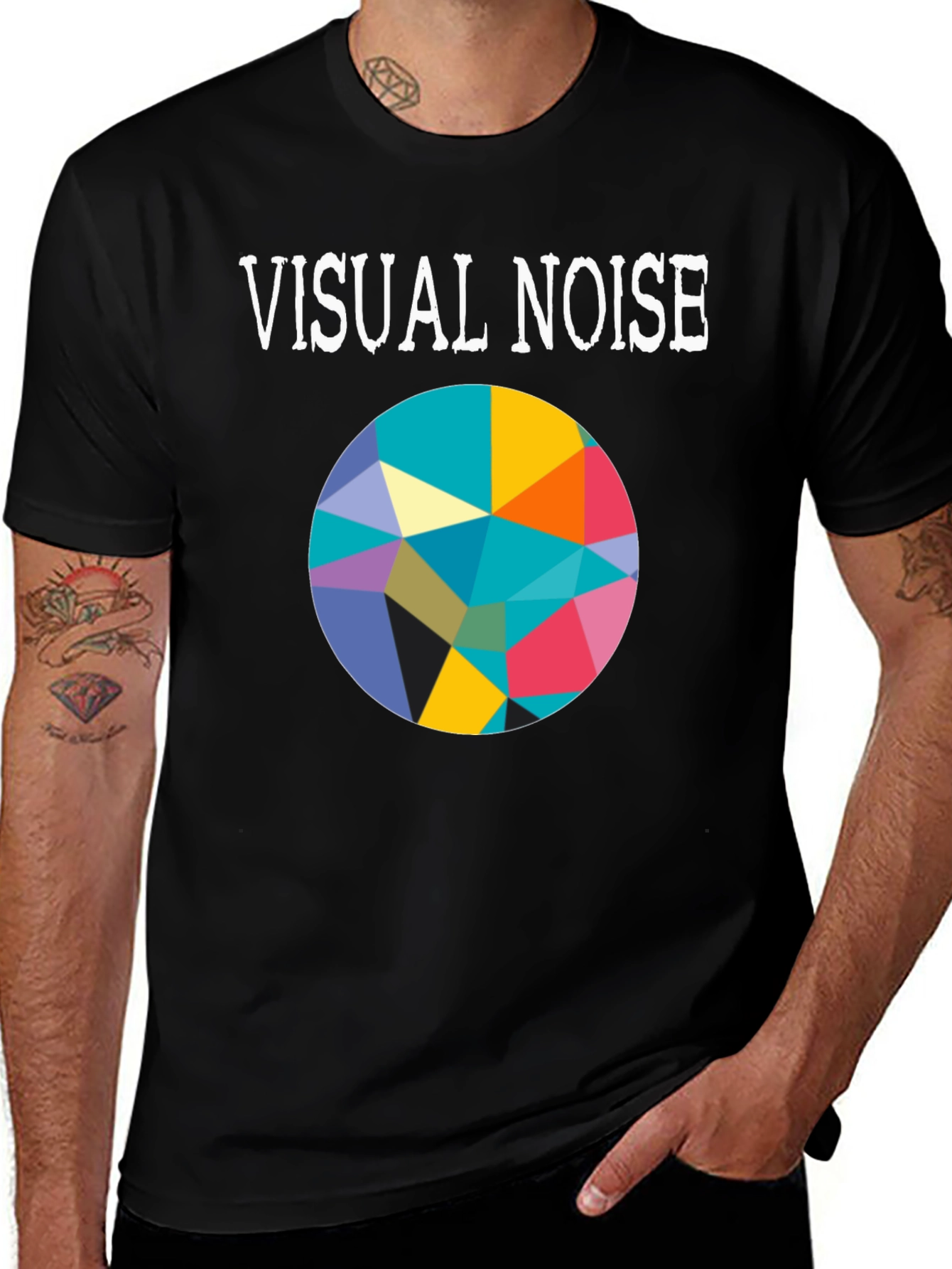 Visual Noise Graphic Tee - Abstract Design