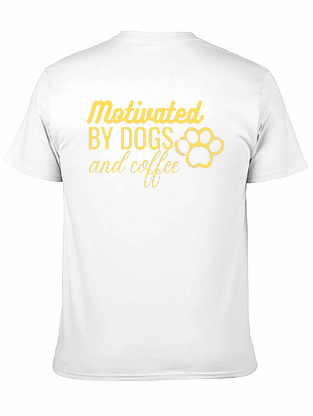 Motivated by Dogs and Coffee Graphic T-Shirt