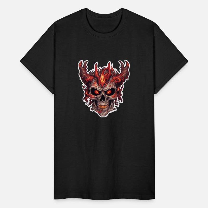"Melting Horned Skull"