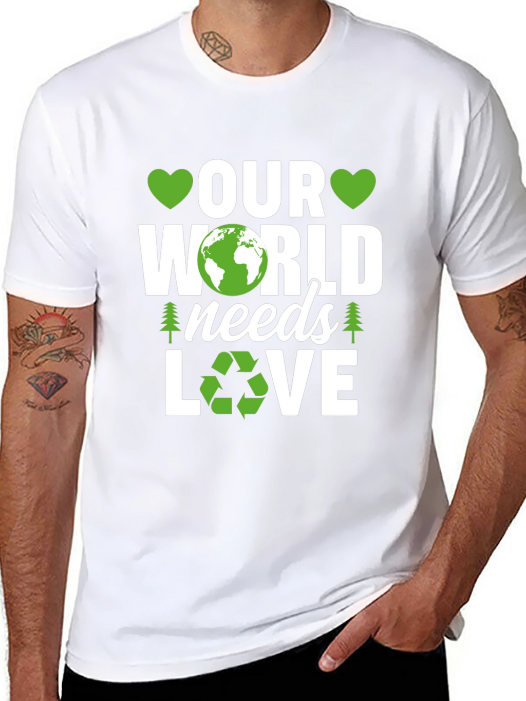 Our World Needs Love Earth Day T-Shirt
