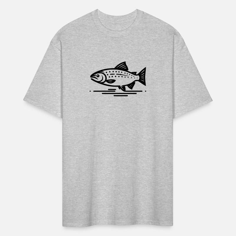 Minimalist Black Trout Vector Illustration path16