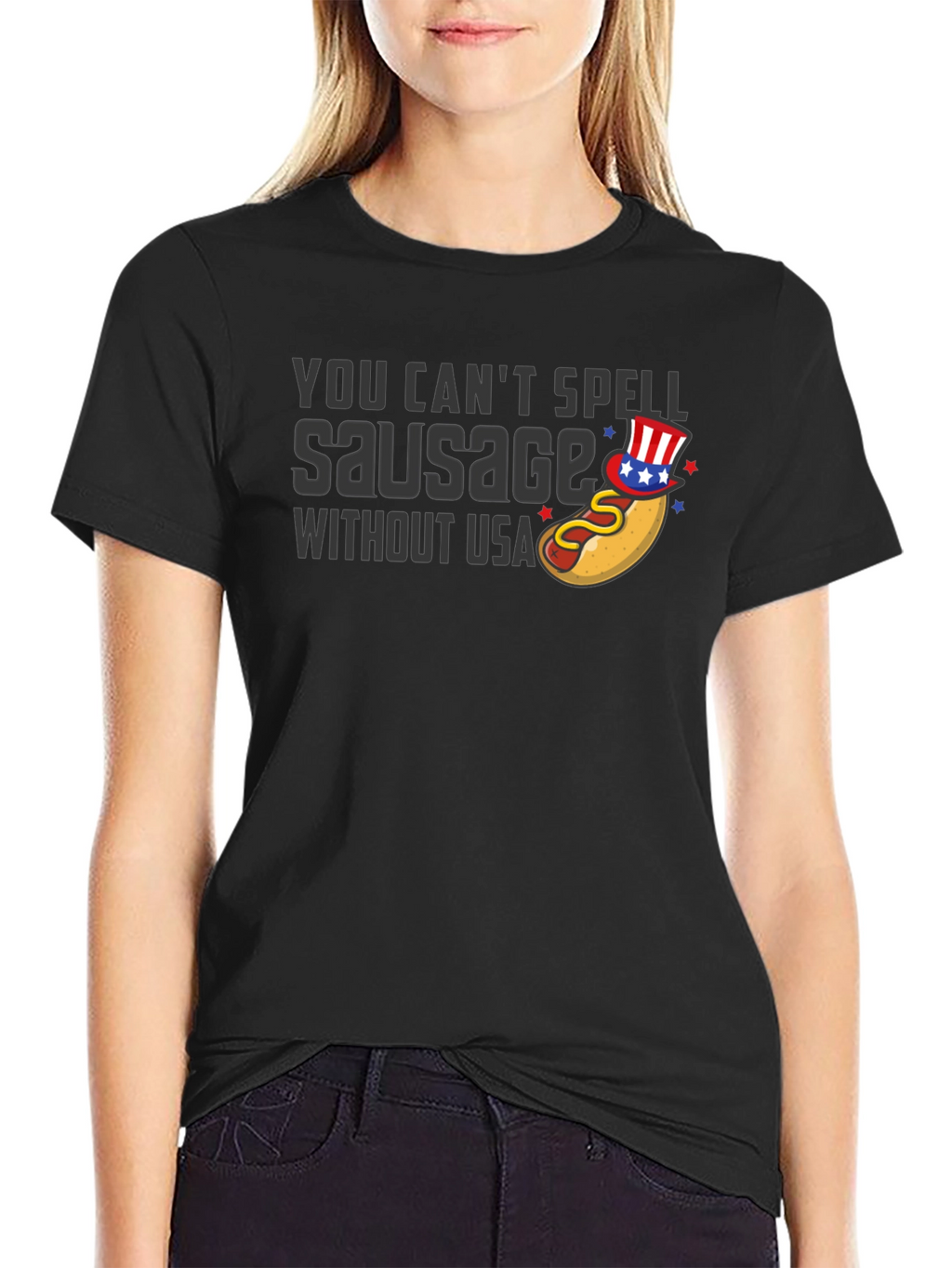 You Cant Spell Sausage Without USA T-Shirt