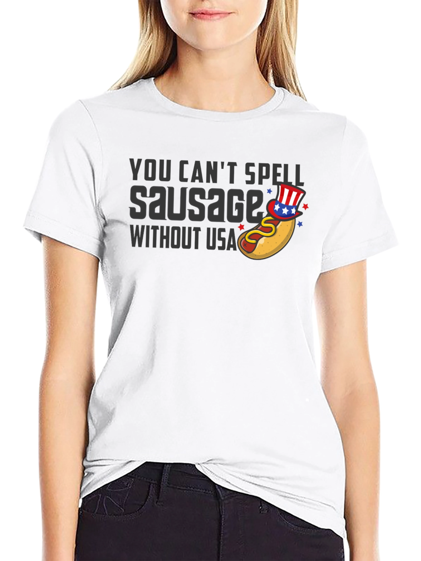 You Cant Spell Sausage Without USA T-Shirt