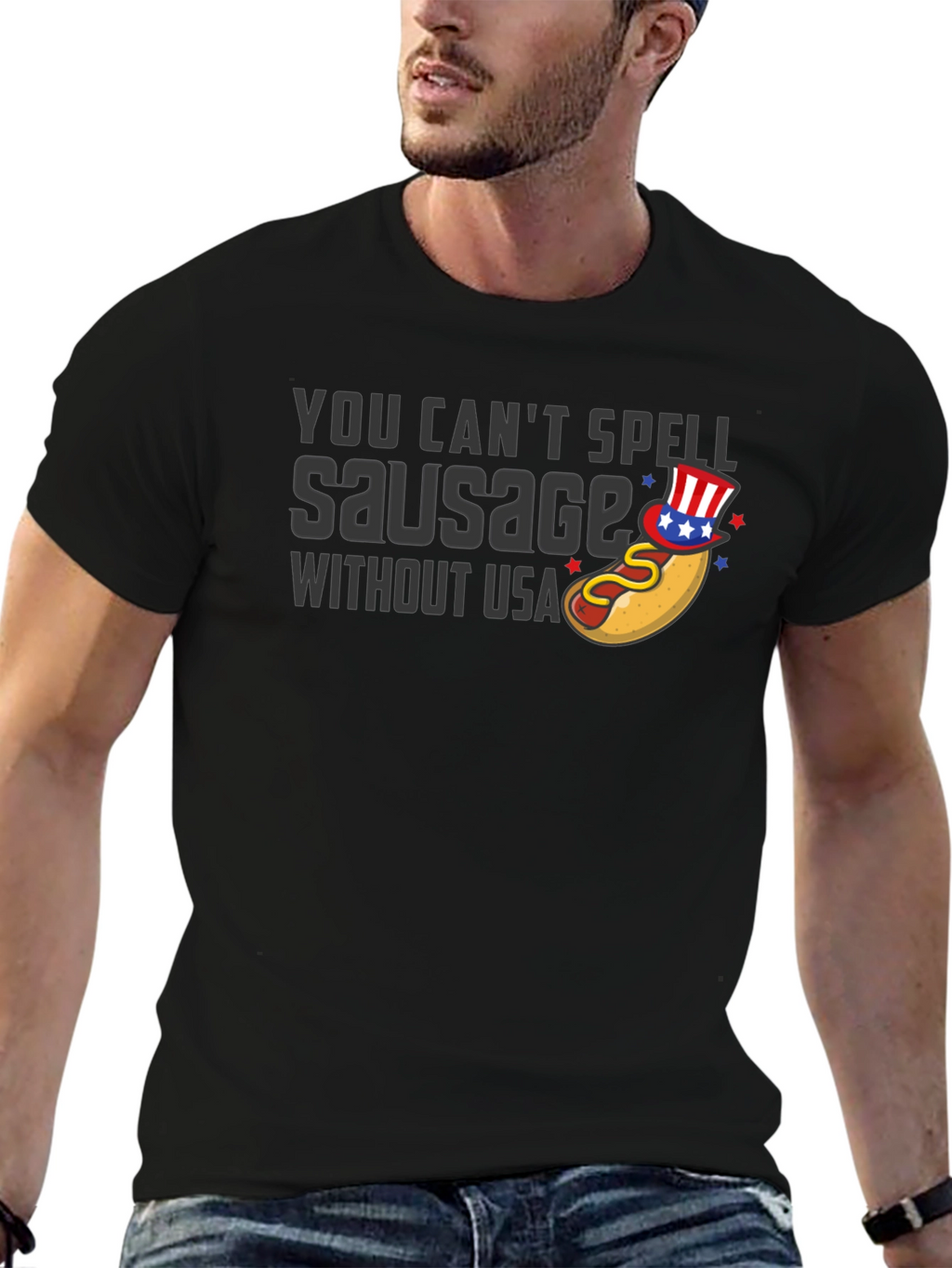 You Cant Spell Sausage Without USA T-Shirt